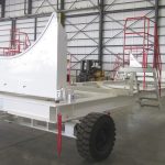 Fuselage moving system for easy transportation on the shopfloor