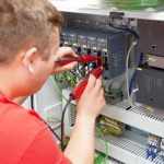Electrical check of a mobile system.
